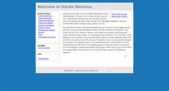 Desktop Screenshot of hardin-montana.com